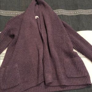 Cozy plum sweater